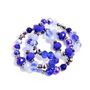 Blue Beaded Bracelets Jewelry